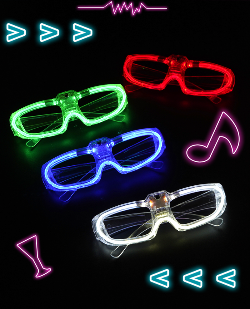 Luminous Popping Glasses Flash Led Glasses Bar Nightclub Equipment 